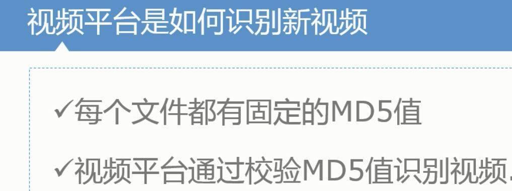 批量修改视频文件的MD5校验值方法（简化操作流程，高效处理大量视频文件的MD5校验值修改）